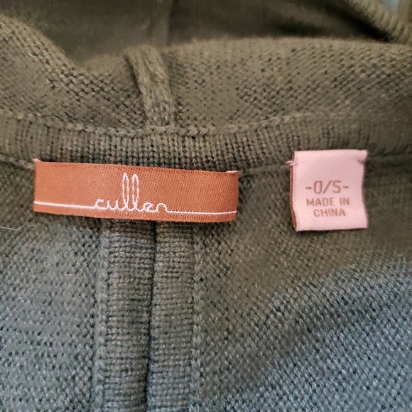 Cullen Cashmere Teal Hooded Poncho - Picture 6 of 8